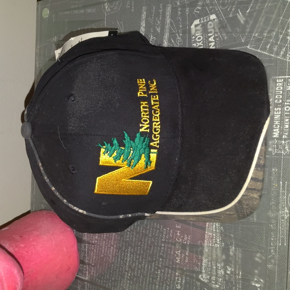 Mossy Oak North Pine Aggregate Excavating Contractors Embroidered Strapback Hat
